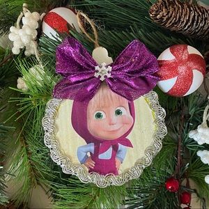 Handmade XL Masha and the Bear LAST ONE Ornament